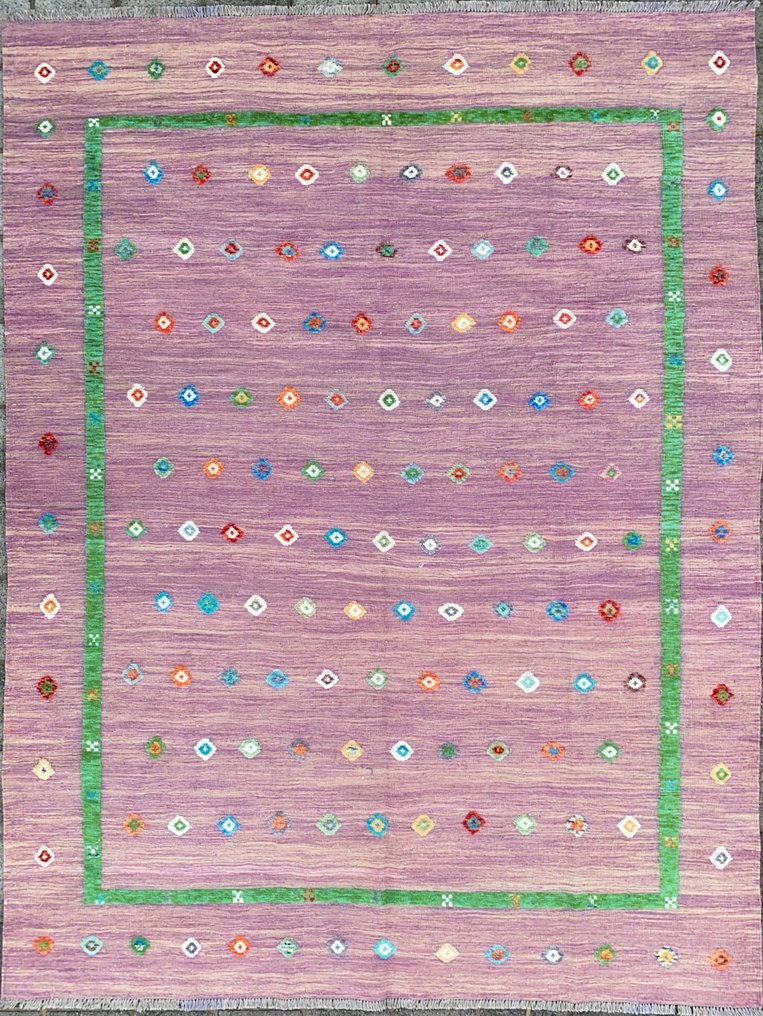 Designer Kelim - unbenutzt - Teppich - 341 cm - 261 cm #1.0