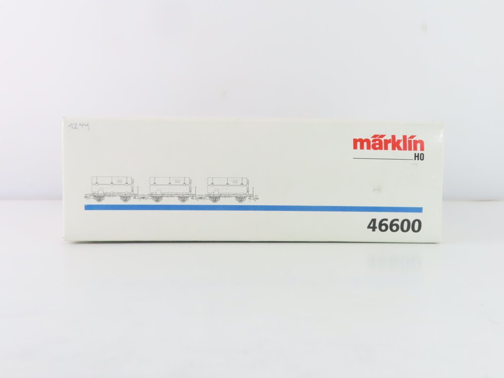 Märklin H0 - 46600 - Σετ τρένου μοντελισμού μεταφοράς εμπορευμάτων (1) - Σετ τριών φορτηγών αυτοκινήτων με διπλούς άξονες για τη μεταφορά υγρού αερίου. - K.Bay.Sts.B #2.1