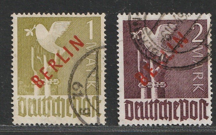 Berlin 1949 - Better values start period - Michel 33, 34 #1.0