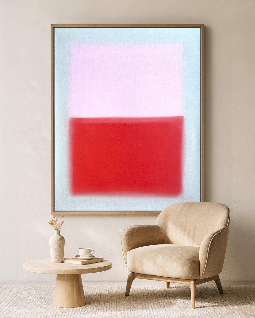 Sven Pels - "Blush Flame" - Contemporary Gradient Painting #1.0