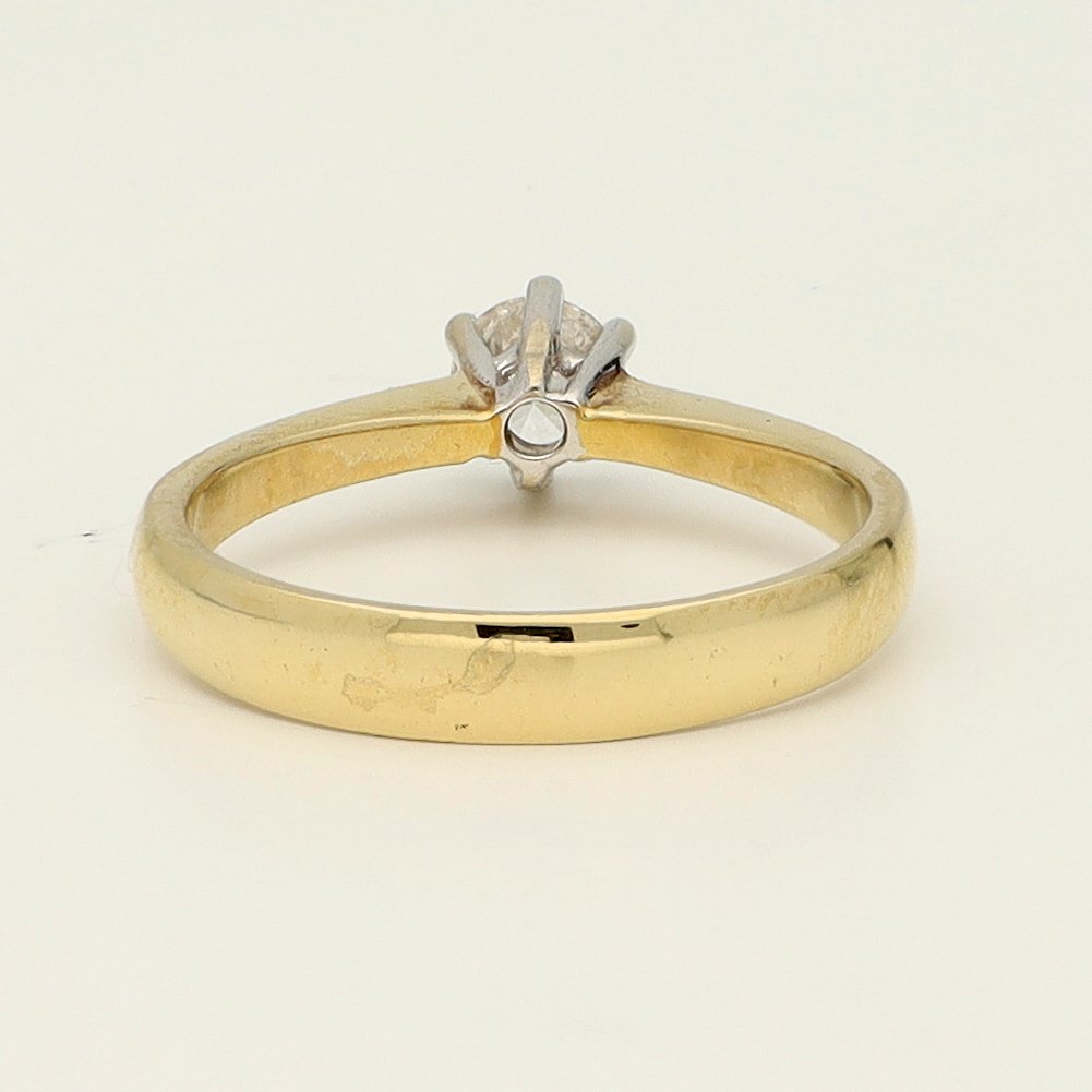 戒指 - 14 克拉 黃金 - 0.38ct. tw. 鉆石 (天然) #3.2