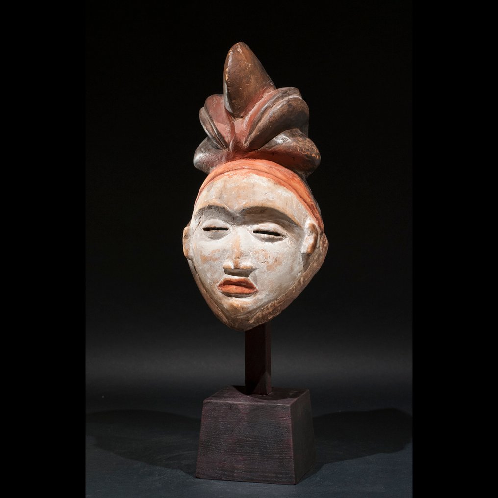 Exceptionelt gammelt maske - Punu - Gabon #1.0