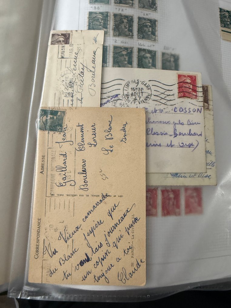 法國  - 主题“Gandon、Muller、Decaris”涉及页面、类型、变体及其字母。 #1.0