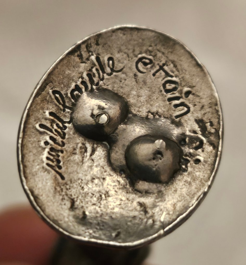 微型雕像 - Massief zilveren reiger - .835 银 #2.1