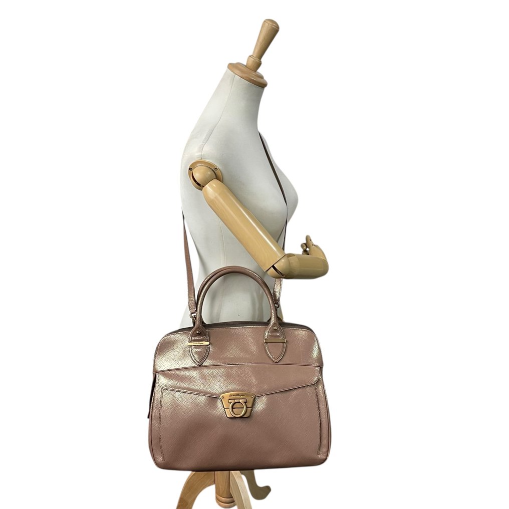 Salvatore Ferragamo - Ferragamo Leather 2-Way Handbag with Gancini Hardware - 手提包 #4.3
