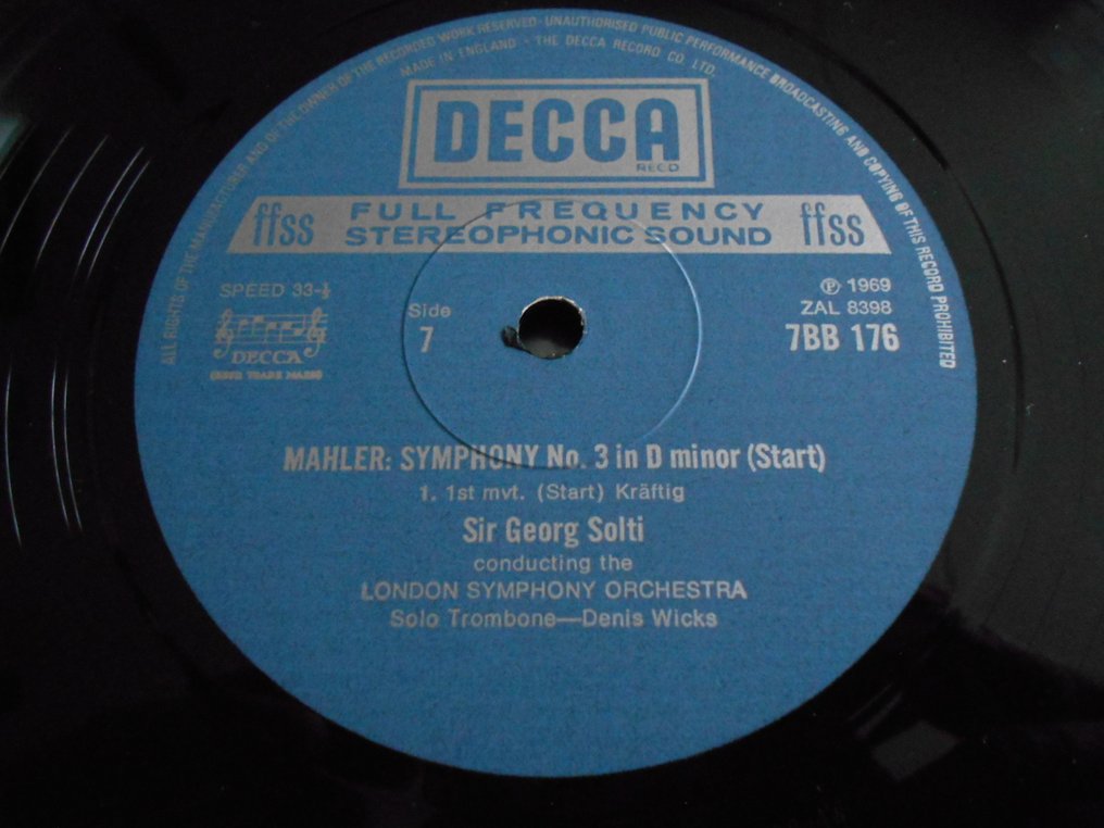 Mahler - Decca, 3 Boxsets; Mahler Symphonies 1-9, CSO, Solti, 14 lps - 多個標題 - LP 專輯(多個) - 立體聲 - 1969 #4.3