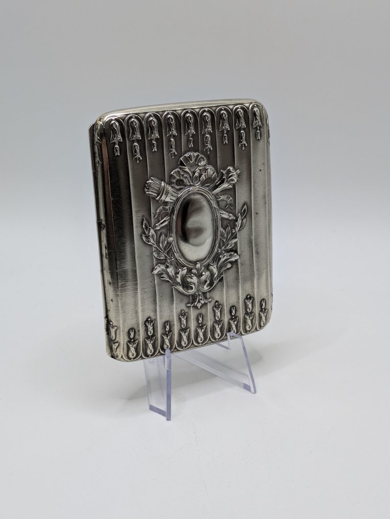 Astuccio per sigarette - Metallo, Placcato argento #1.0