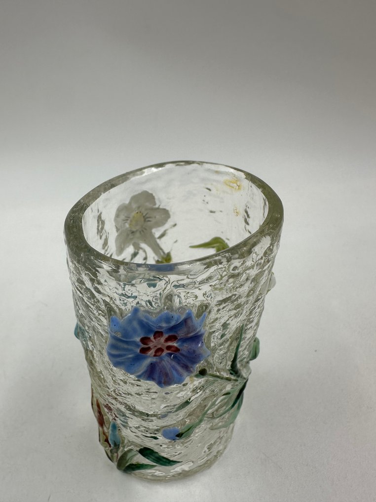 signature a identifier - Vas  - Glas - Liten antik vas #4.3