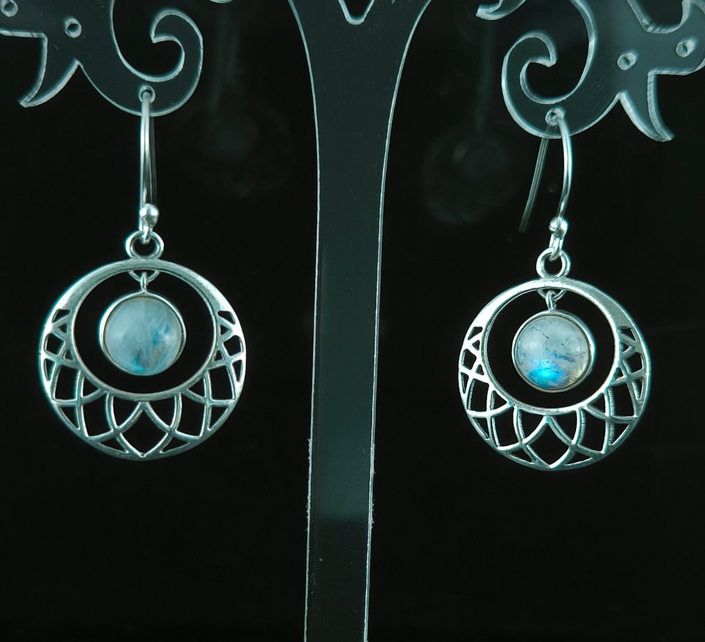 Sølv - Øreringe - Piedra Lunar Plata de Ley #3.2