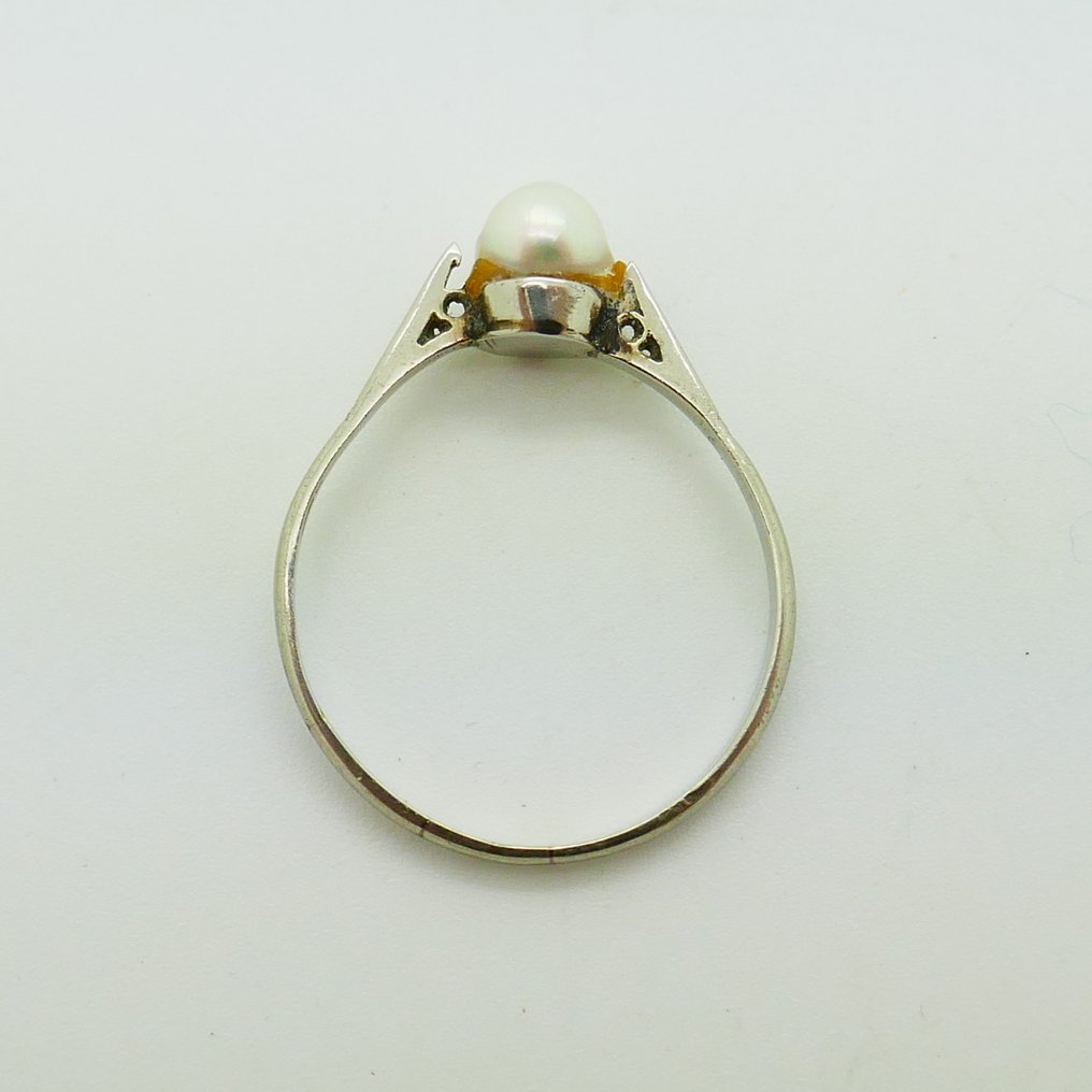 Ingen mindstepris - Ring - 14 karat Hvidguld #3.2