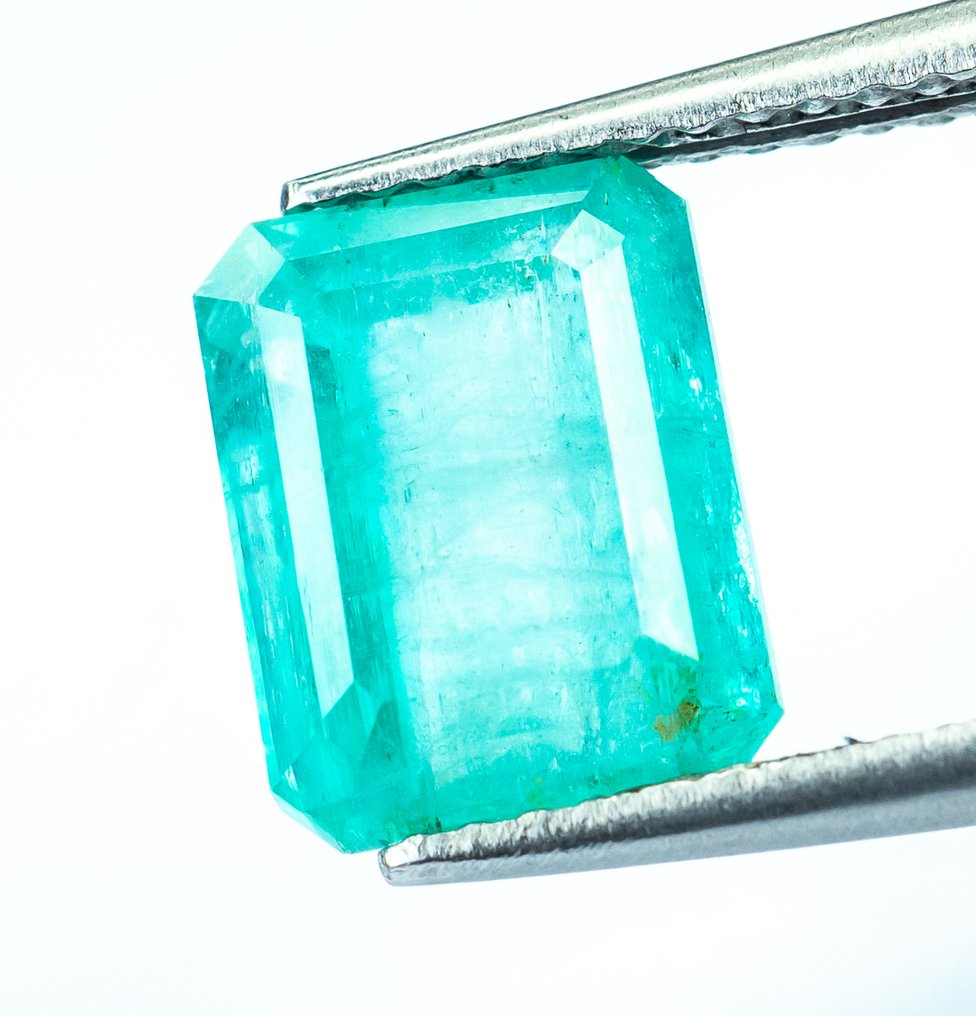 沒有保留價 祖母綠  - 3.03 ct - Bellerophon Gemlab - 蓝绿色（尼日利亚） #2.1