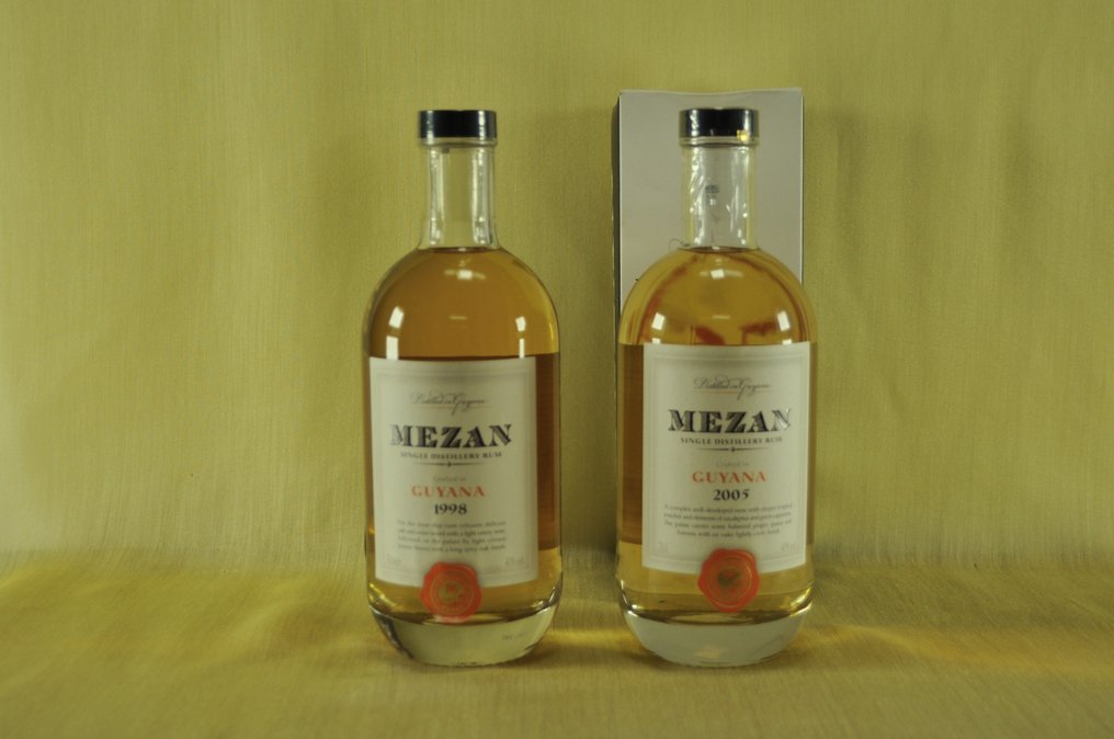 Mezan - Guyana 1998 + Guyana 2005  - b. 2010-talet - 70 cl - 2 flaskor #1.0