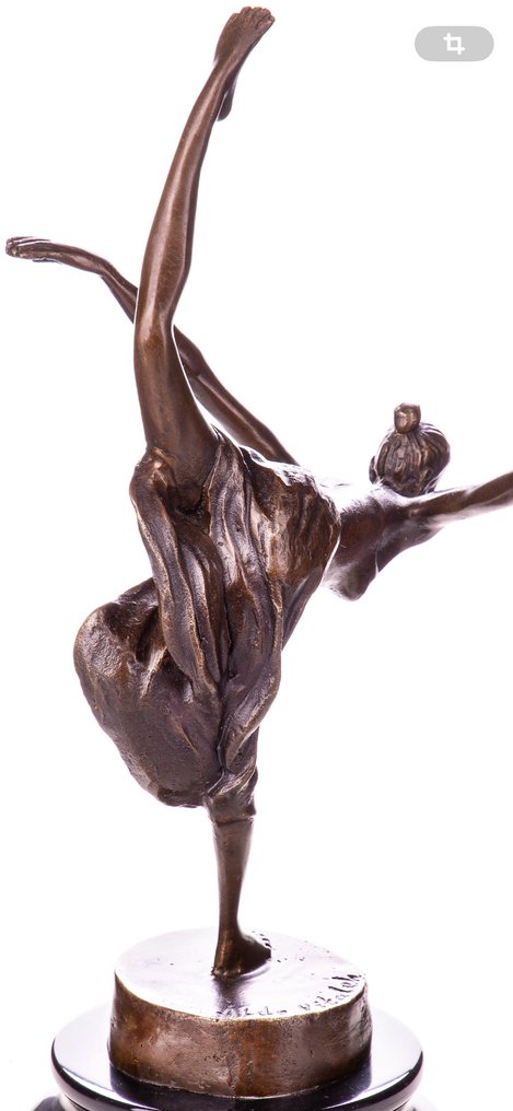 Figur - Bronzefigur Tänzerin 33 CM - Bronze, Marmor #3.2