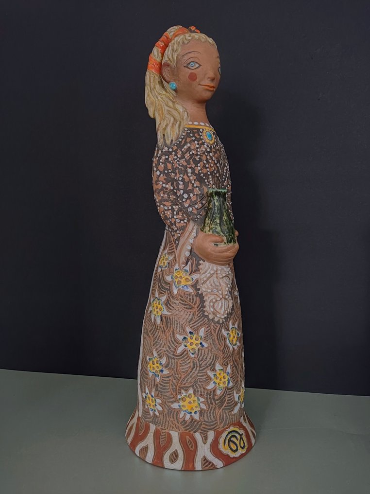 Statuetta, Terracotta figuur jaren 60 - 38 cm - Terracotta #1.0