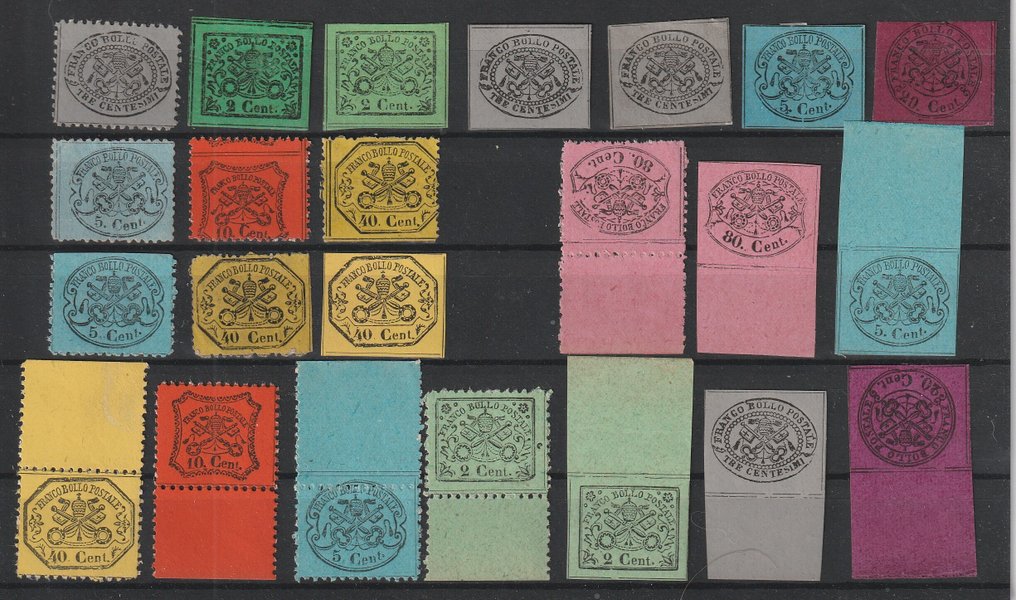 Europe 1850/1900 - Classic party with 8 large insert cards. Reprints also included. #2.1