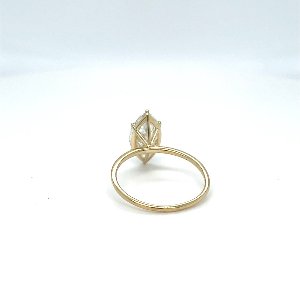 Nincs minimálár - Gyűrű - 14 kt. Sárga arany - 2.04ct. tw. Gyémánt (Laboratóriumban előállított) #4.3