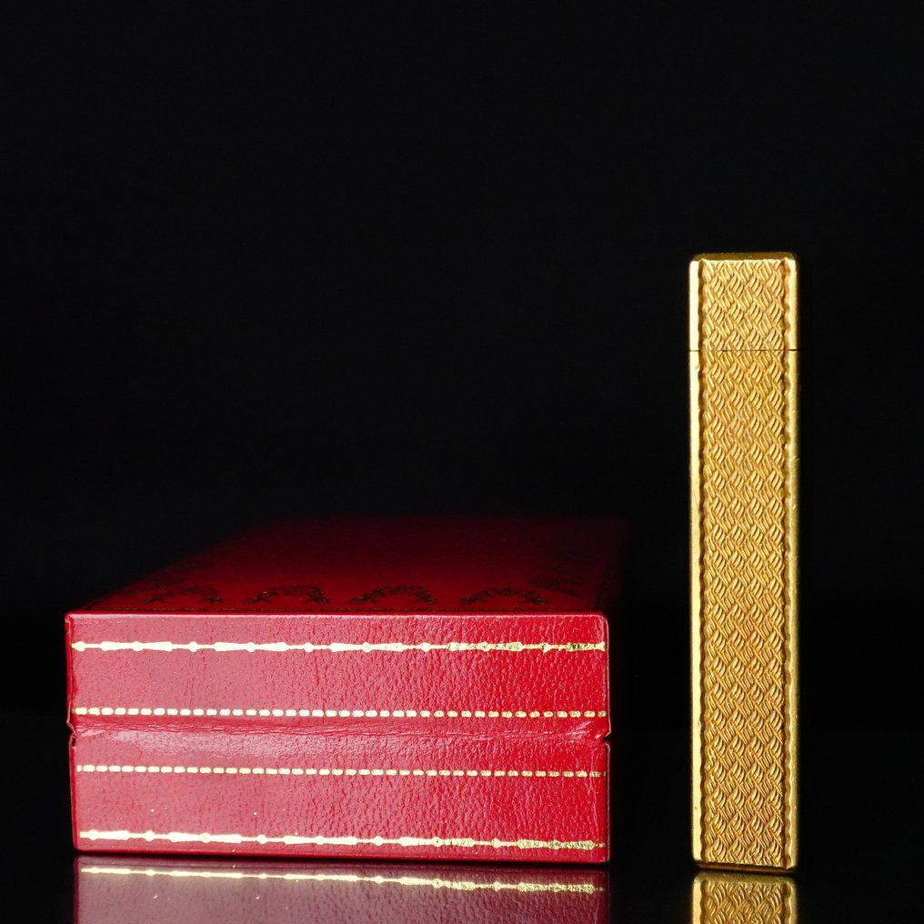 Cartier - Pentagon Pattern Vintage Gas Lighter - Lighter - Gold plated #4.3