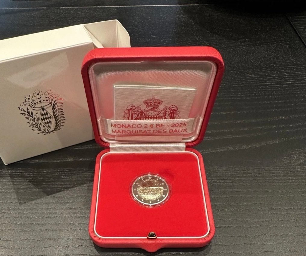 Μονακό. 2 Euro 2025 "Marquisat des Baux" Proof #1.0