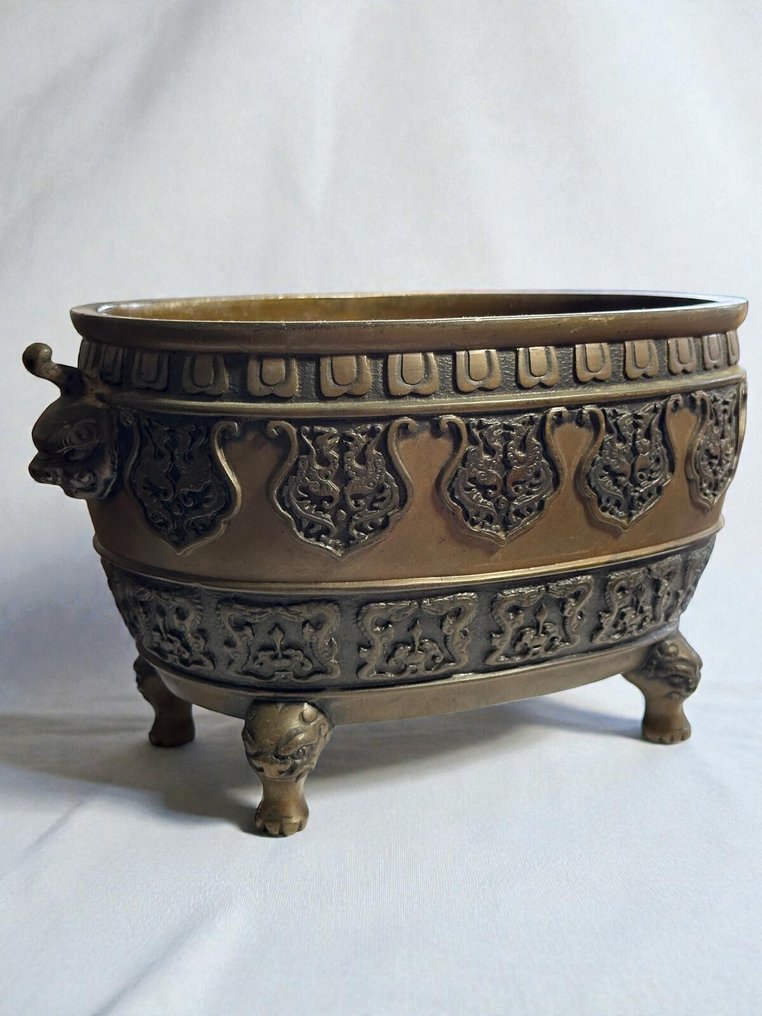 Portaincenso in bronzo - Bronzo - Giappone - Periodo Meiji (1868-1912) #1.0