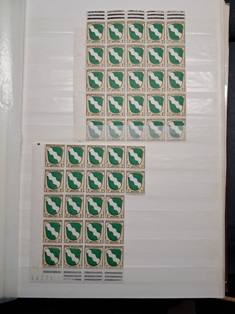 Okupacja aliancka - Niemcy 1946/1948 - Dublettenbuch z serią pracowniczą i innymi, np. DDR Block 19. - ex 943 bis 960 und andere #4.3