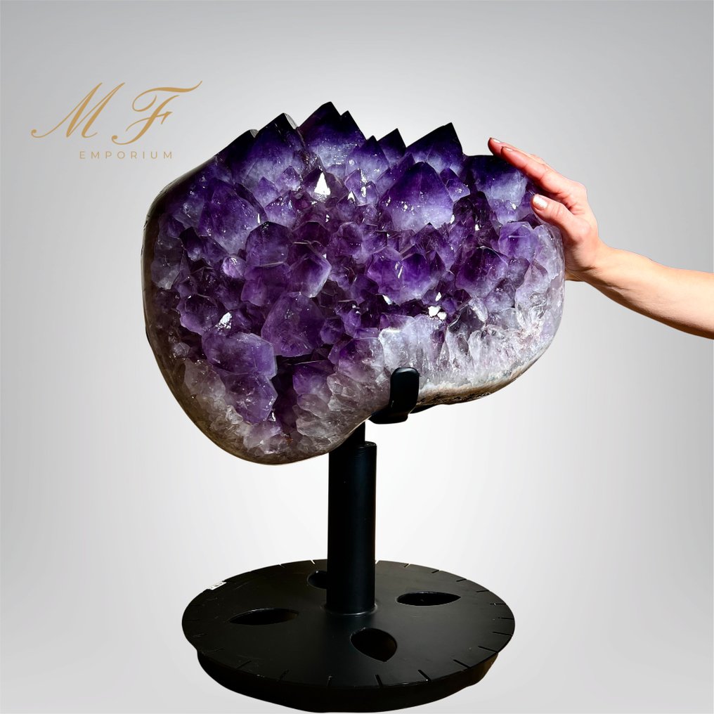 52KG - Exceptionnel Améthyste ελεύθερη μορφή AAAA Σφαίρα - Ύψος: 59 cm - Πλάτος: 40 cm- 52 kg - (1) #1.0