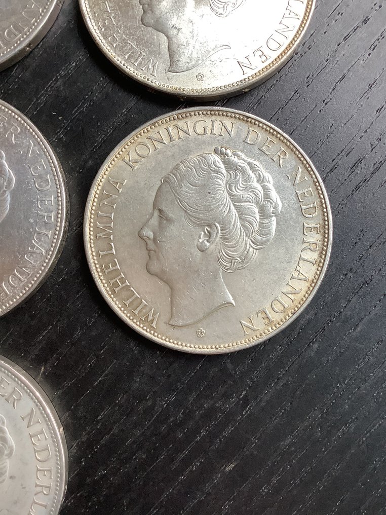 Holanda. Guilhermina. 2 1/2 Gulden 1929-1943 (Sem preço de reserva) #4.3