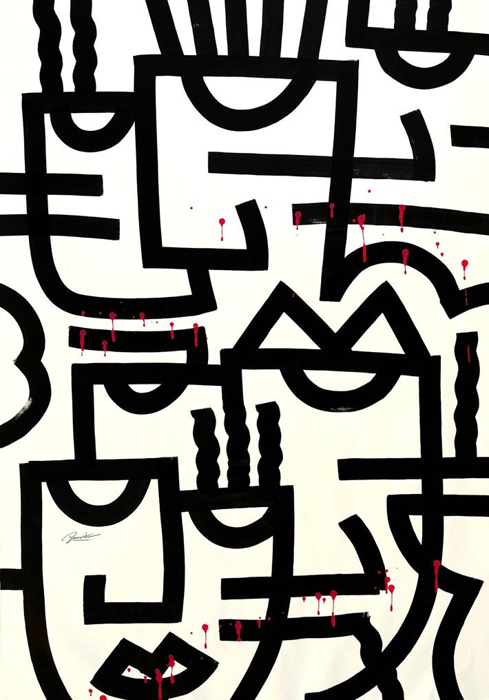 Bamèr - Sharp words - (XL), (unique work) #1.0