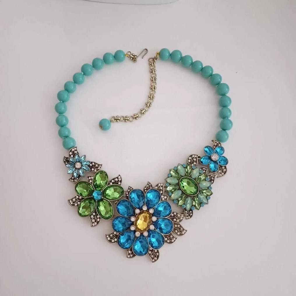 Heidi Daus - 金屬, 青銅色, 水晶 - 頸鏈 #4.3