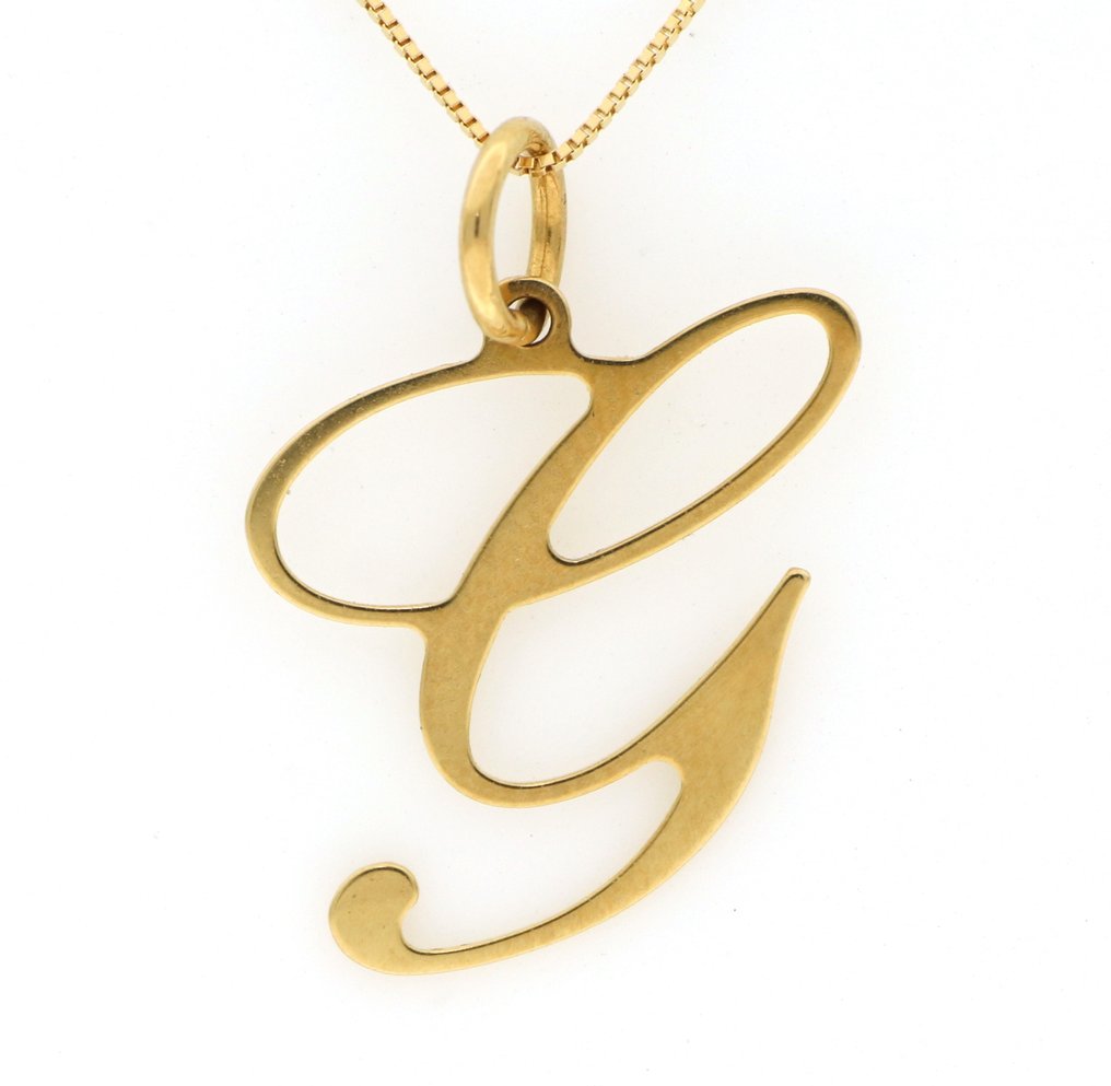 Ingen mindstepris - Halskæde med vedhæng - 18 kraat Gulguld #1.0