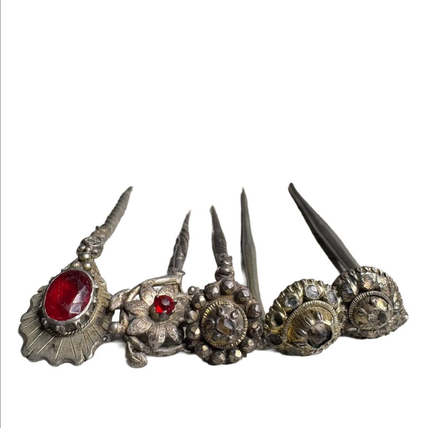 Ezüst - Ékszer tű - Antik oszmán hajtűk #1.0