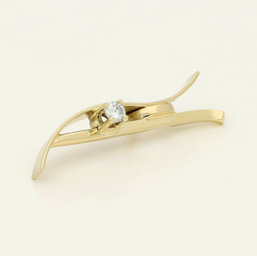 墜飾 - 14 克拉 黃金 鉆石 (天然)  #4.3