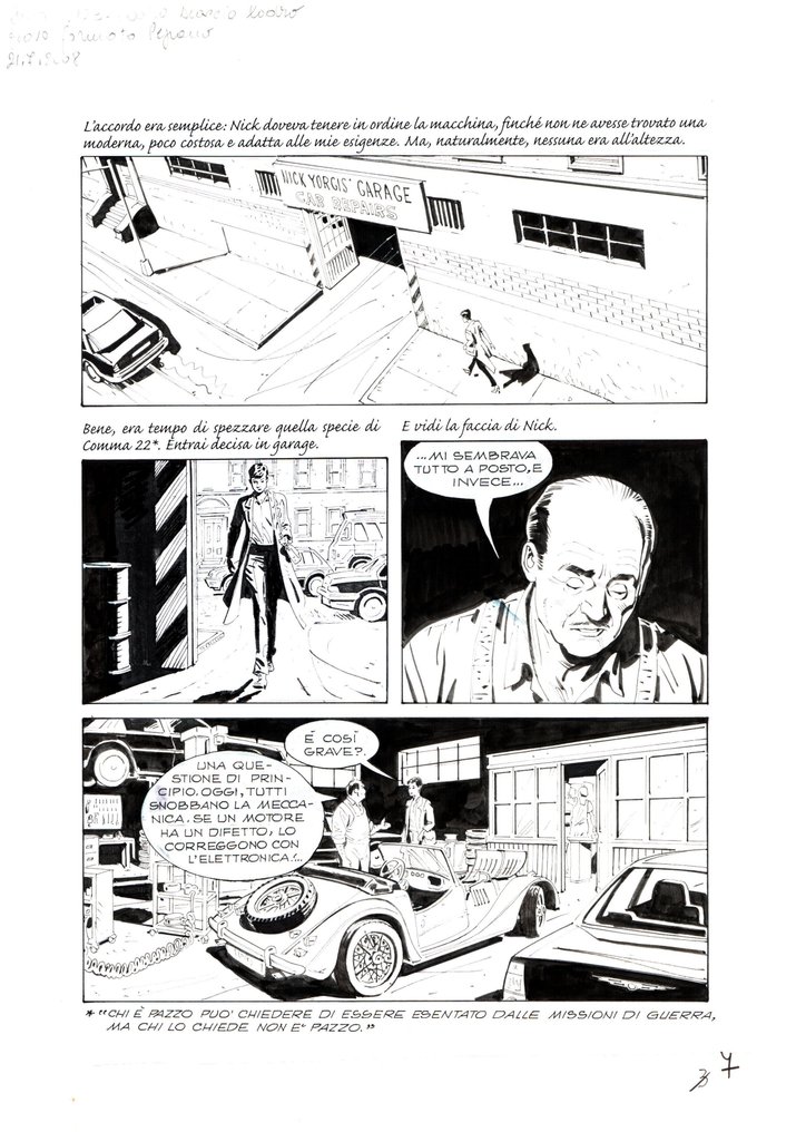 Pittaluga, Luigi - 3 Original page - Julia #123 - "Ladro scaccia ladro" - 2008 #1.0