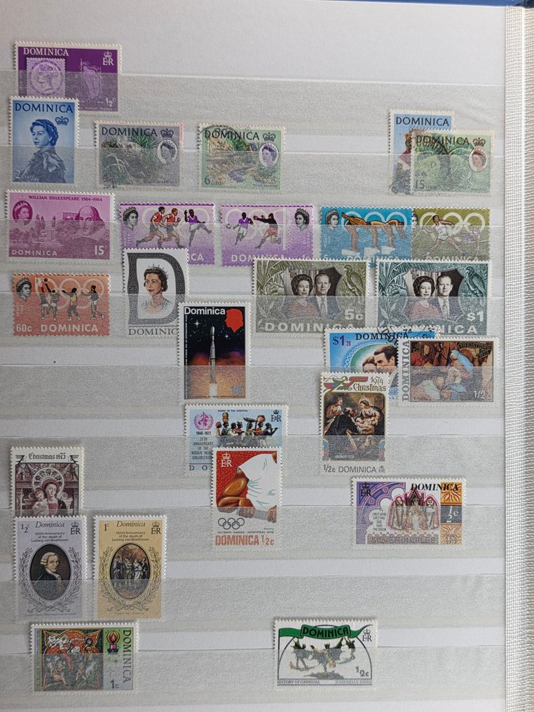 Federația Britanică 1852/1980 - Colecție/partid în 5 cărți de stoc, inclusiv Australia, Hong Kong, Antigua și Jamaica. #1.0