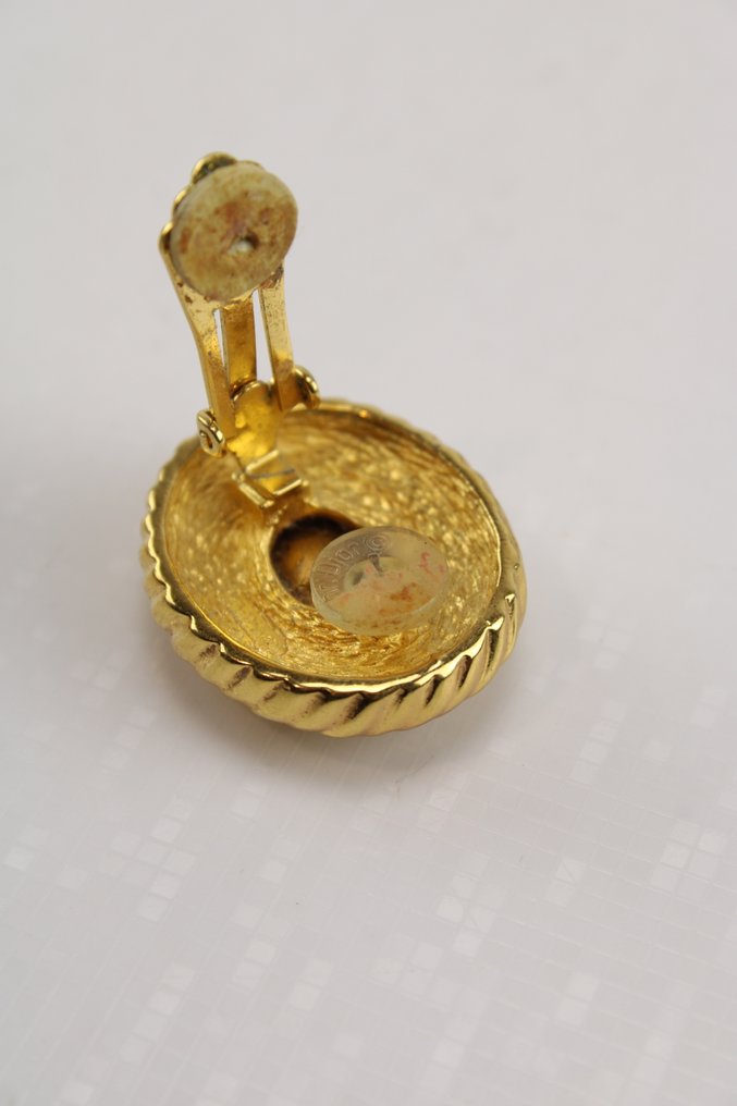 沒有保留價 - Christian Dior - 夾式耳環 金色调金属 #4.3