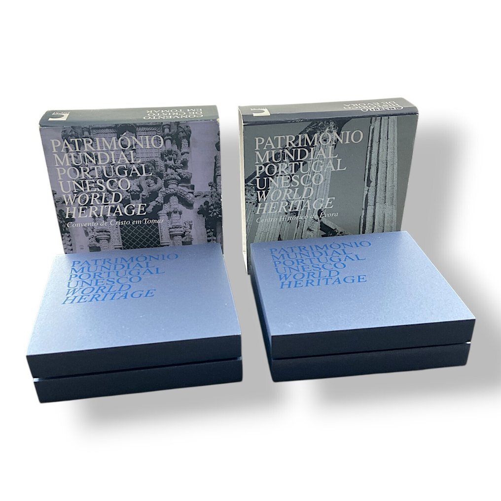 葡萄牙. 5 Euro 2004 "Convento de Crsito Tomar" + "Centro Histórico de Évora" (2 coins) Proof  (没有保留价) #3.2