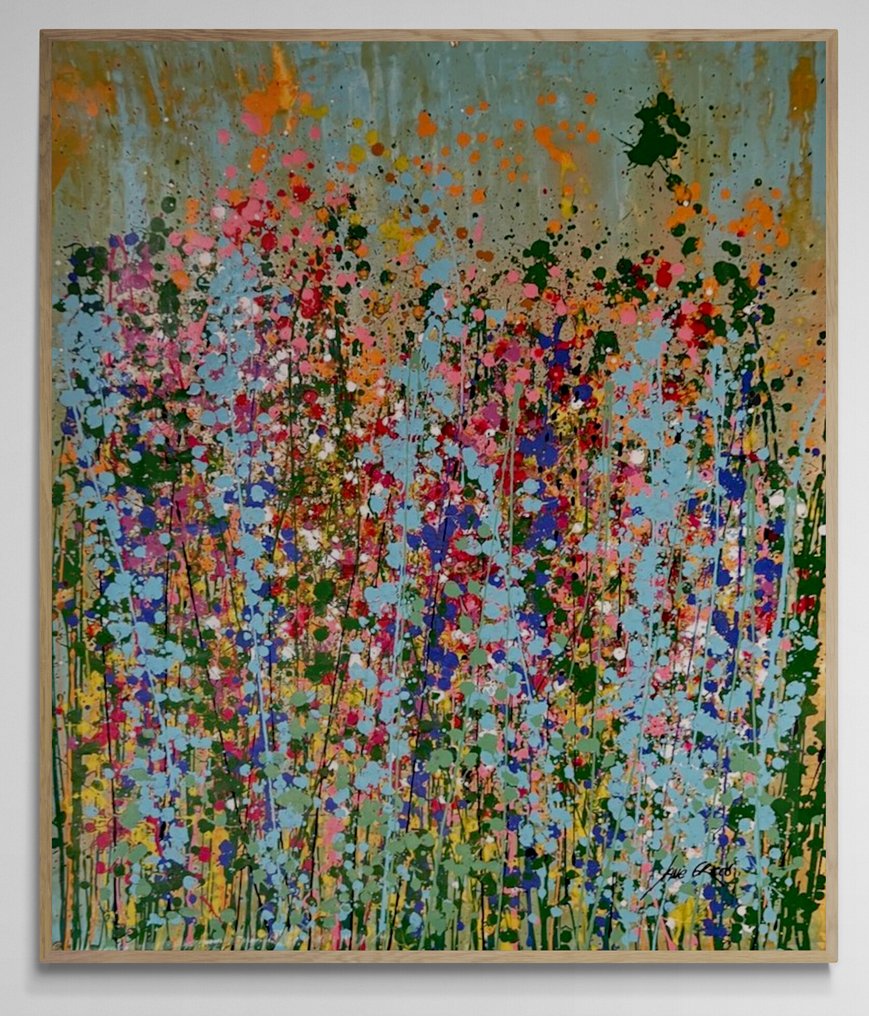 Jane Grieco - Camino de flores - Tableau, unique, format XXL. #1.0