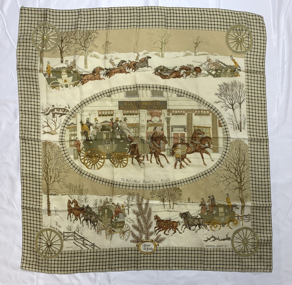 Hermès - L'Hiver en Poste - Foulard #1.0