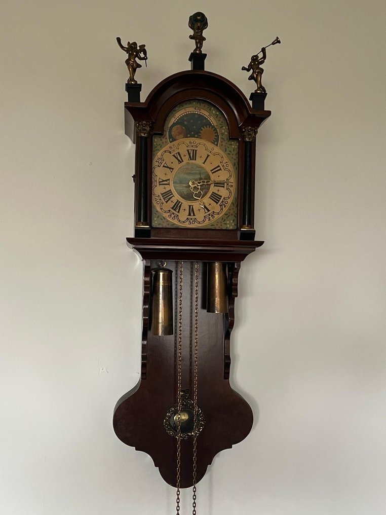 Frisian tail clock -   Wood, Brass - 1970-1980 - Friesche Staart clock #1.0