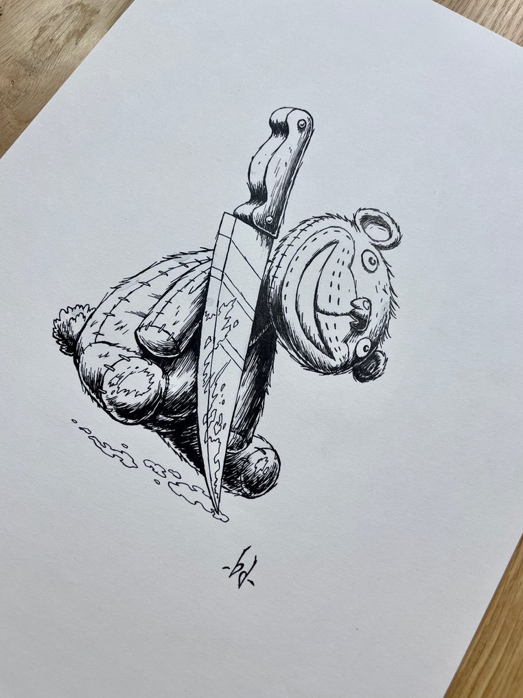 Dahan, Benoît - 1 Original drawing - Psycho-Investigateur - Partie 2 - les Voies Etouffées - Page de Titre - 2013 #1.0