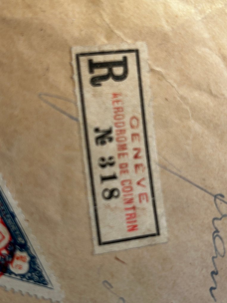 Ganzsache (6) - Schweiz-Nr. 6 Briefe: 4 Einschreiben, Sonderflüge 1925: Erster Flug Genf-Mailand und Erster Flug #4.3