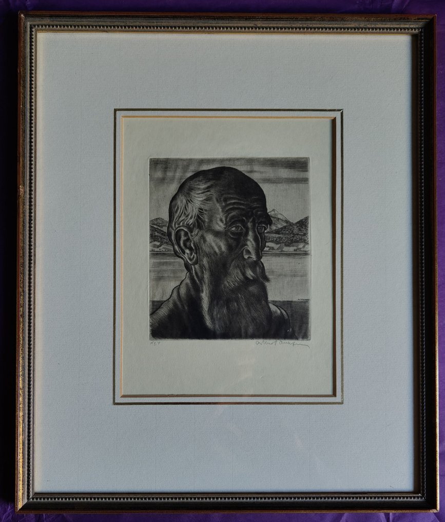 Arthur Paunzen (1890-1940) - handsigned and numb. etching, 1930 / SYMBOLISM #1.0