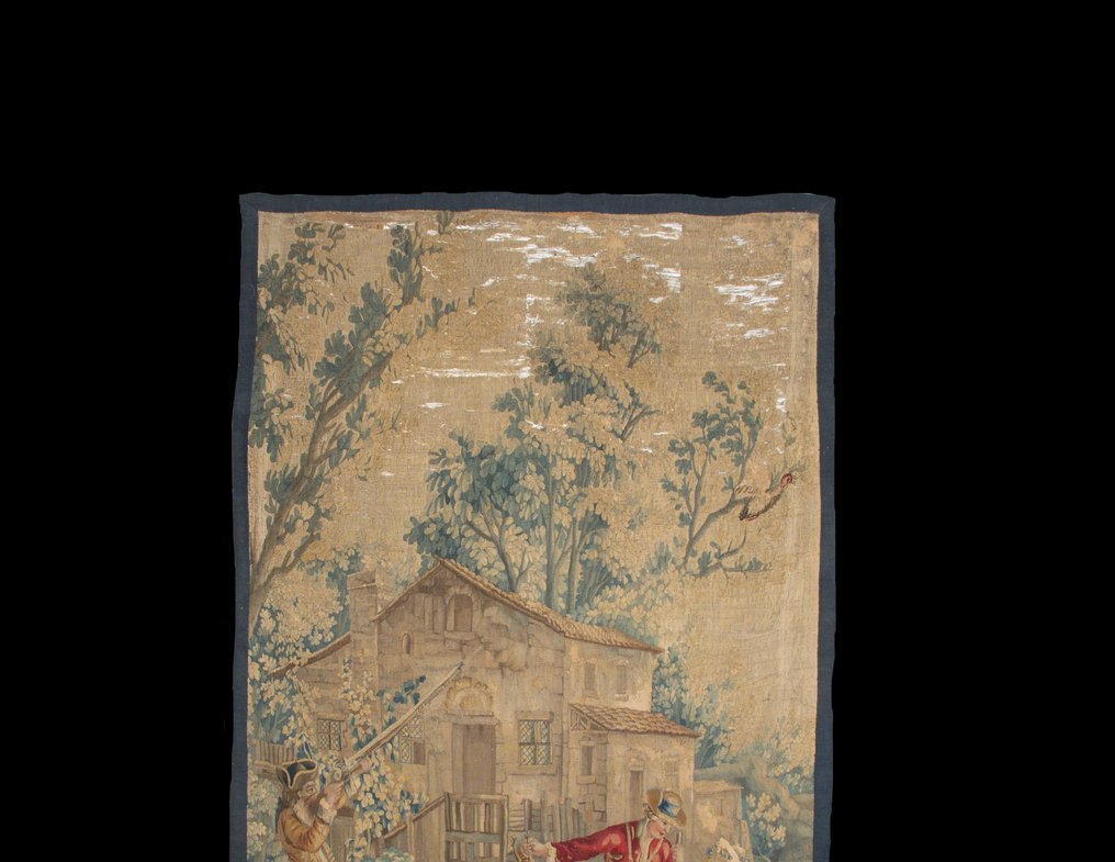 Manufacture Royale d'Aubusson d'après Jean-Baptiste Huet - 繡帷 - 2.3 m - 1.38 m - 狩猎休息站 #3.2