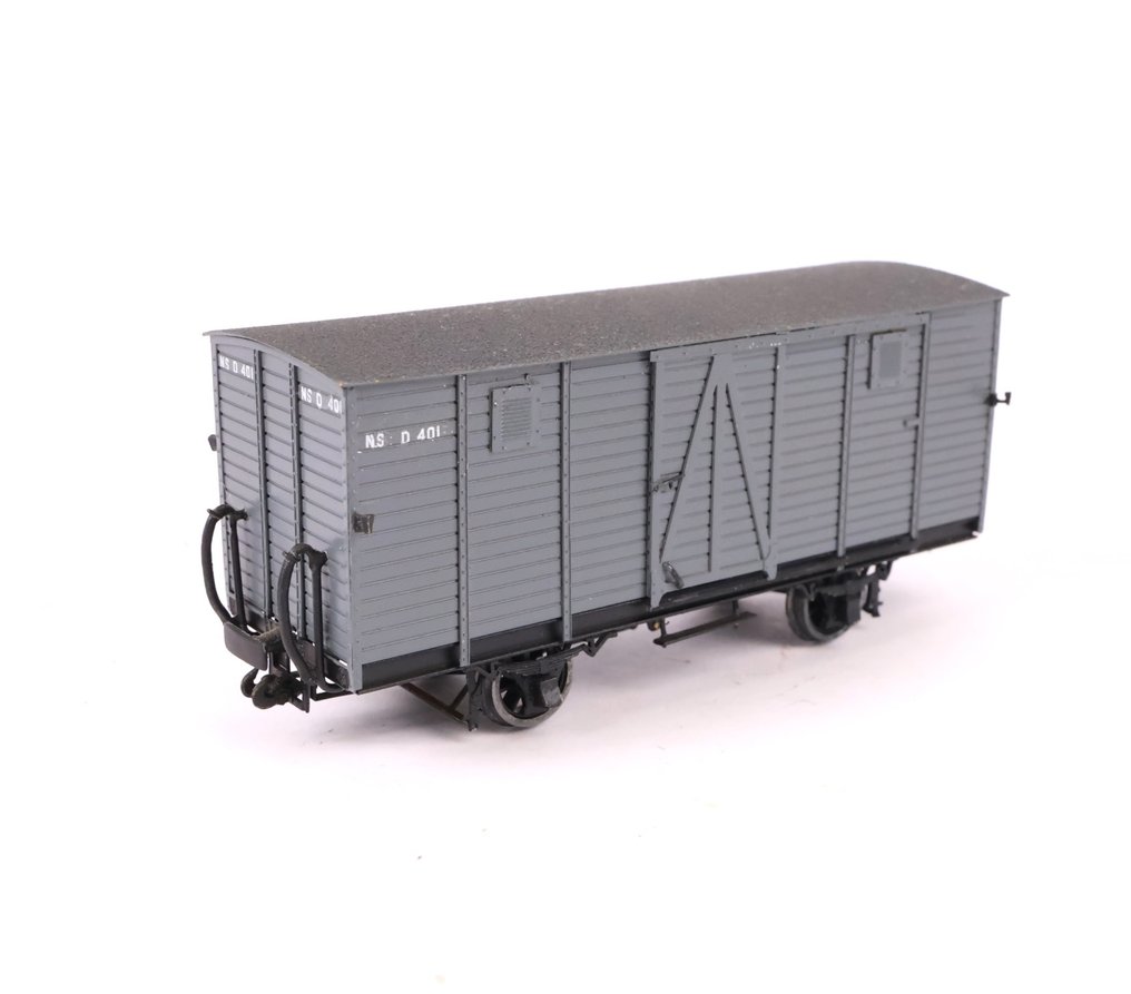 Werps/Molekamp H0 - Machetă tren transport marfă (1) - Vagon de marfă închis D 401 - NTM #1.0