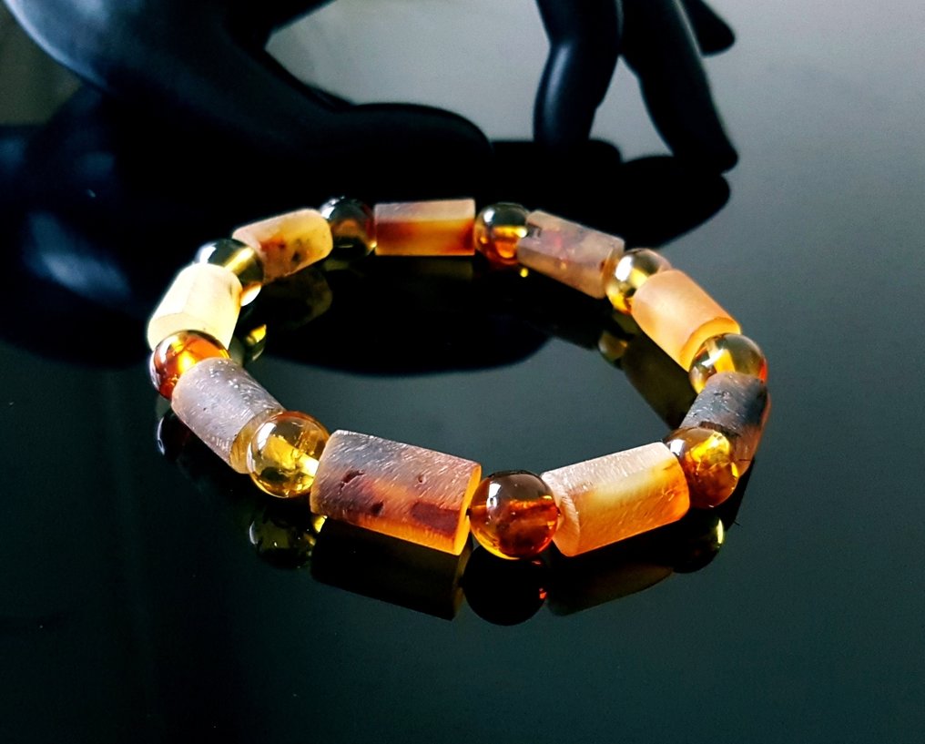 Meripihka Luonnollinen Baltian meripihkan rannekoru - naisten, miesten ja unisex.- 12 g #2.1