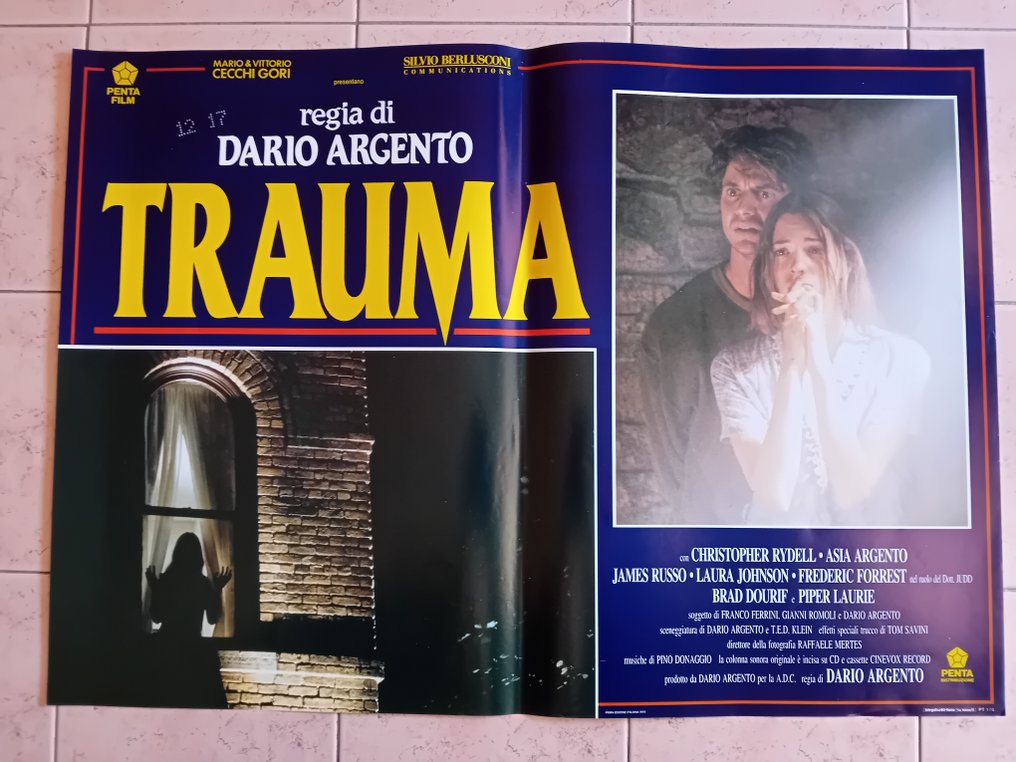 DARIO ARGENTO - TRAUMA original Horror complete 6 poster #2.1