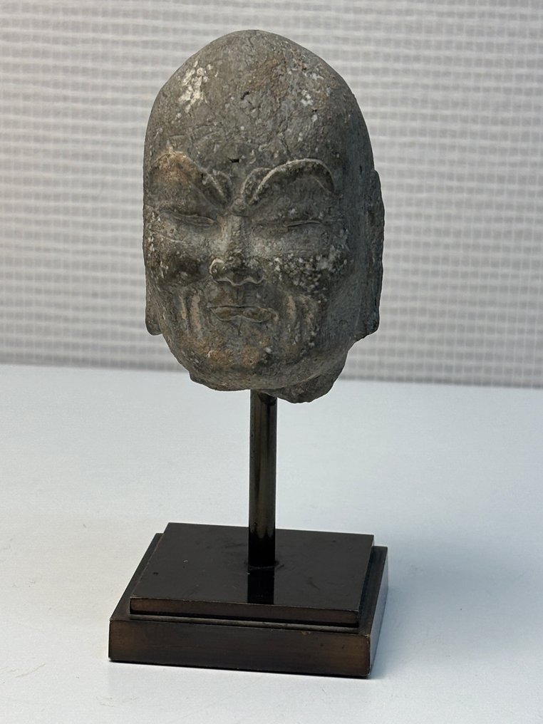 Hode av luohan Ming eller senere - Stein - Kina - Qing-dynastiet (1644 – 1911) #4.3