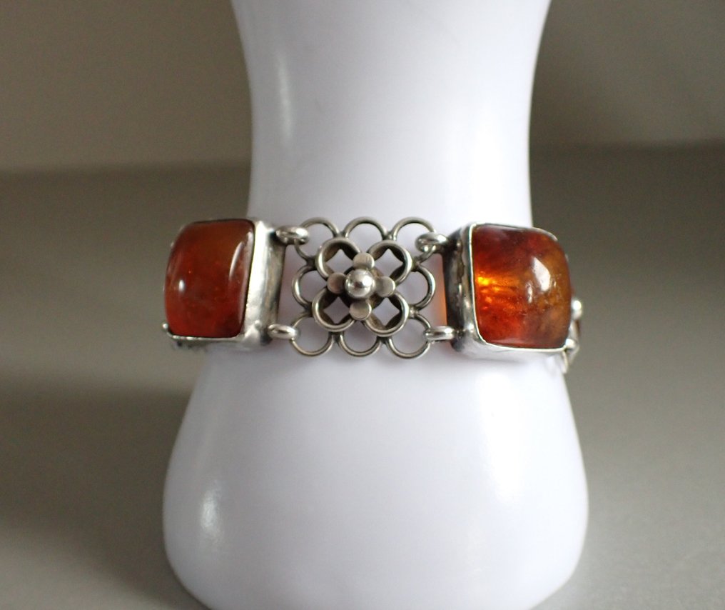 银 - 手镯 - Adolf Regelmann-Amber #2.1