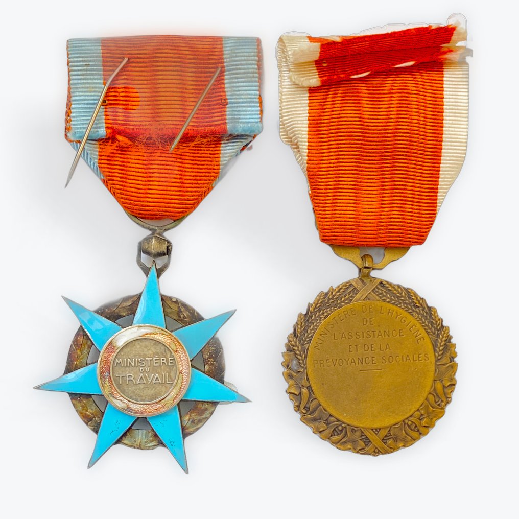 Γαλλία - Στρατιωτικό μετάλλιο - Σετ δύο γαλλικές μετάλλια. #1.0