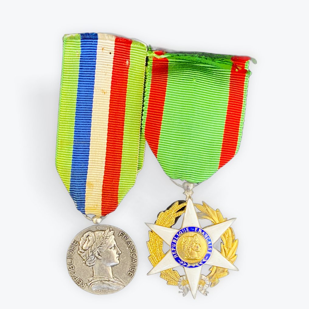 法國 - 軍功章 - 农业部两枚奖章套装 #1.0