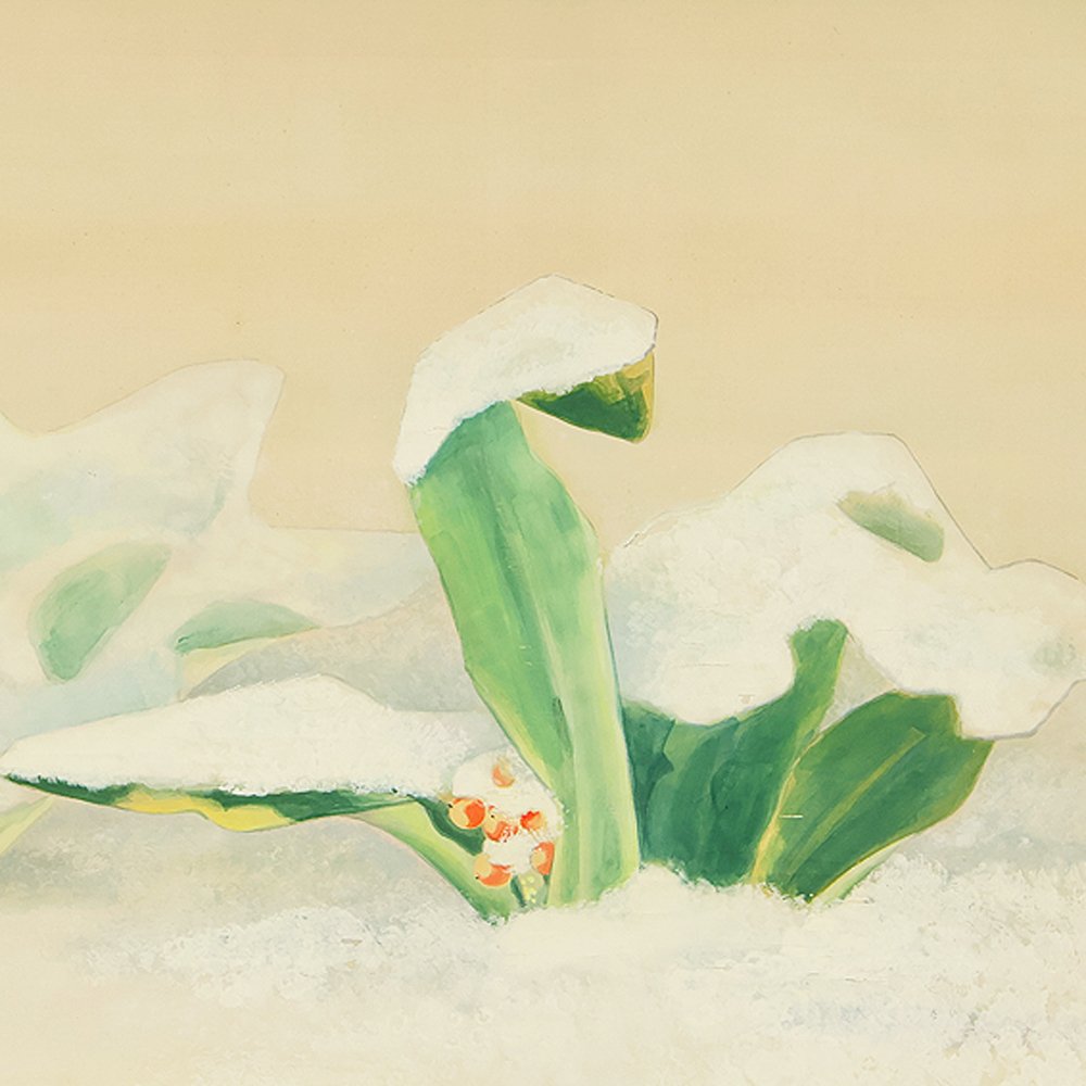 Omoto Nippon Lily in Snow - with signature 'Taikyo' 大虚 - Ιαπωνία (χωρίς τιμή ασφαλείας) #1.0